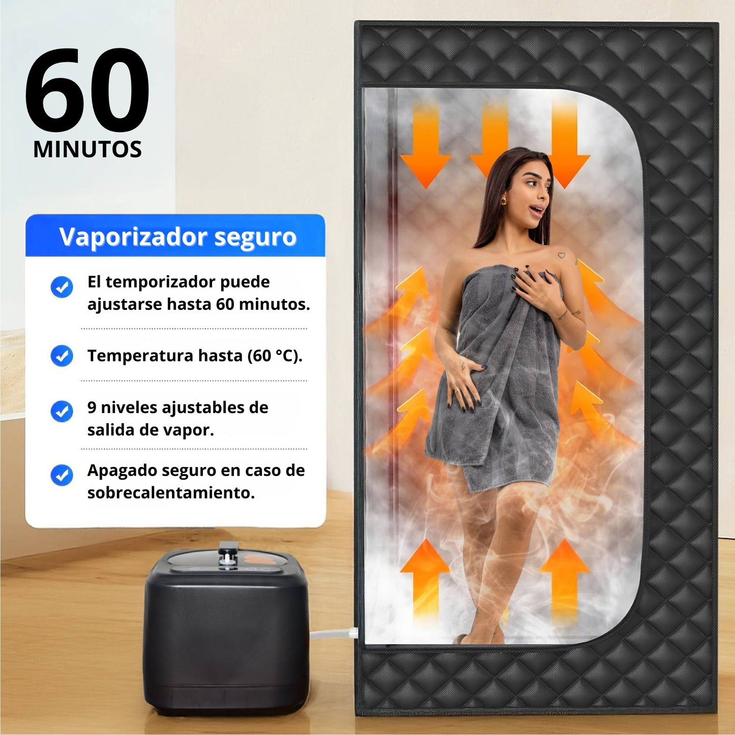 Kit IceHof®: Bañera de hielo + Sauna portátil para casa y exterior