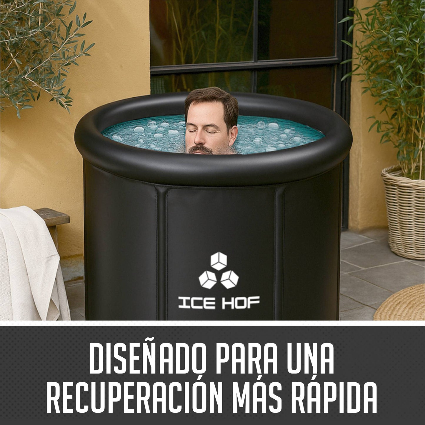 Ice bath – Bañera de hielo portátil IceHof® (versión mejorada)